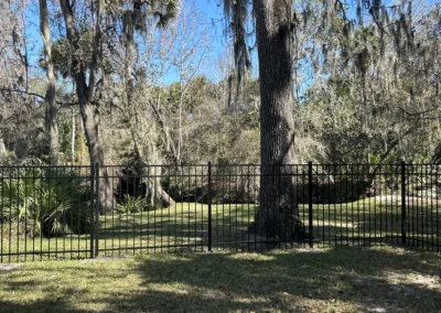 Aluminum fencing for a dog trainer.