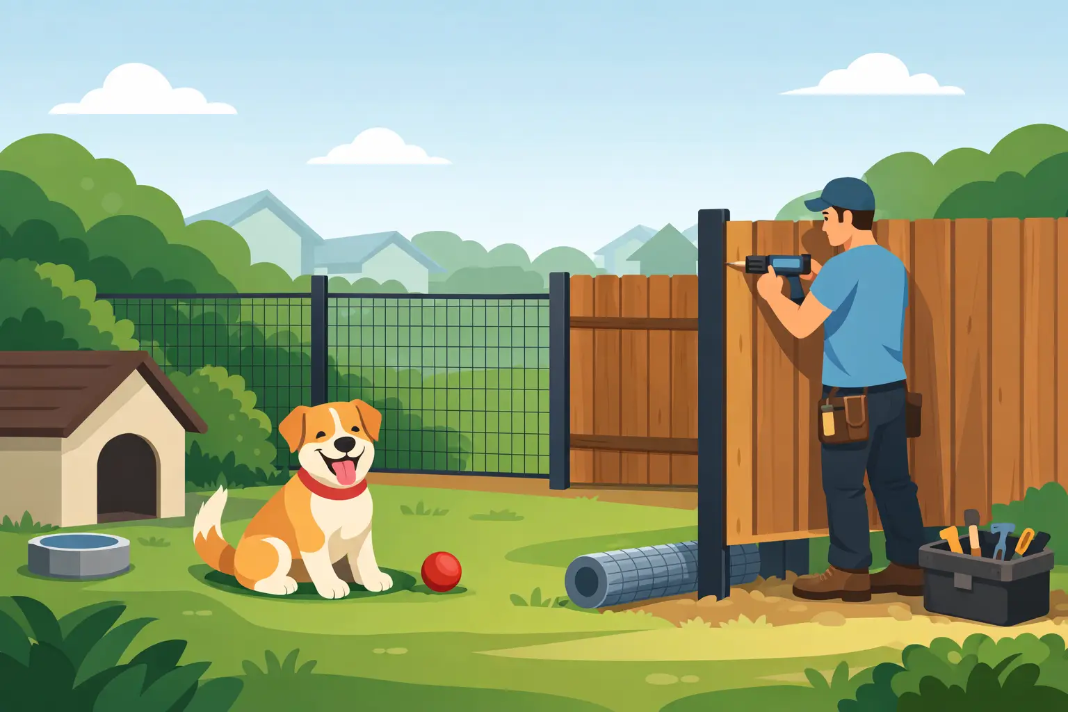 Backyard Dog Fence Installation That Fits