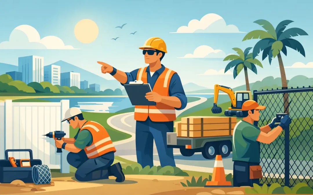 How Fence Contractors Keep Florida Projects Moving
