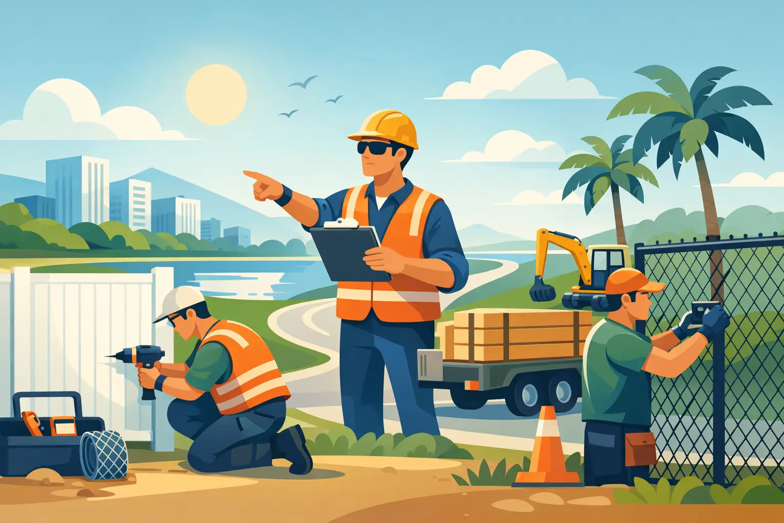 How Fence Contractors Keep Florida Projects Moving