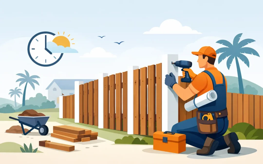 How Long Does Fence Installation Take in Florida?