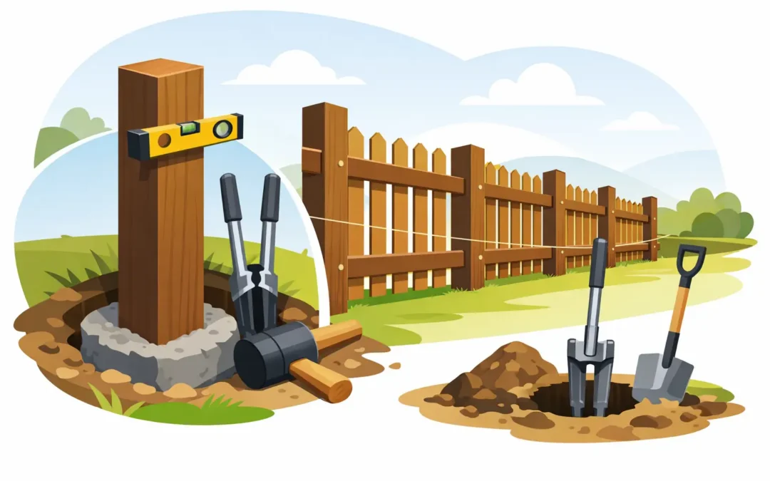 How to Install Posts for a Wood Fence Right