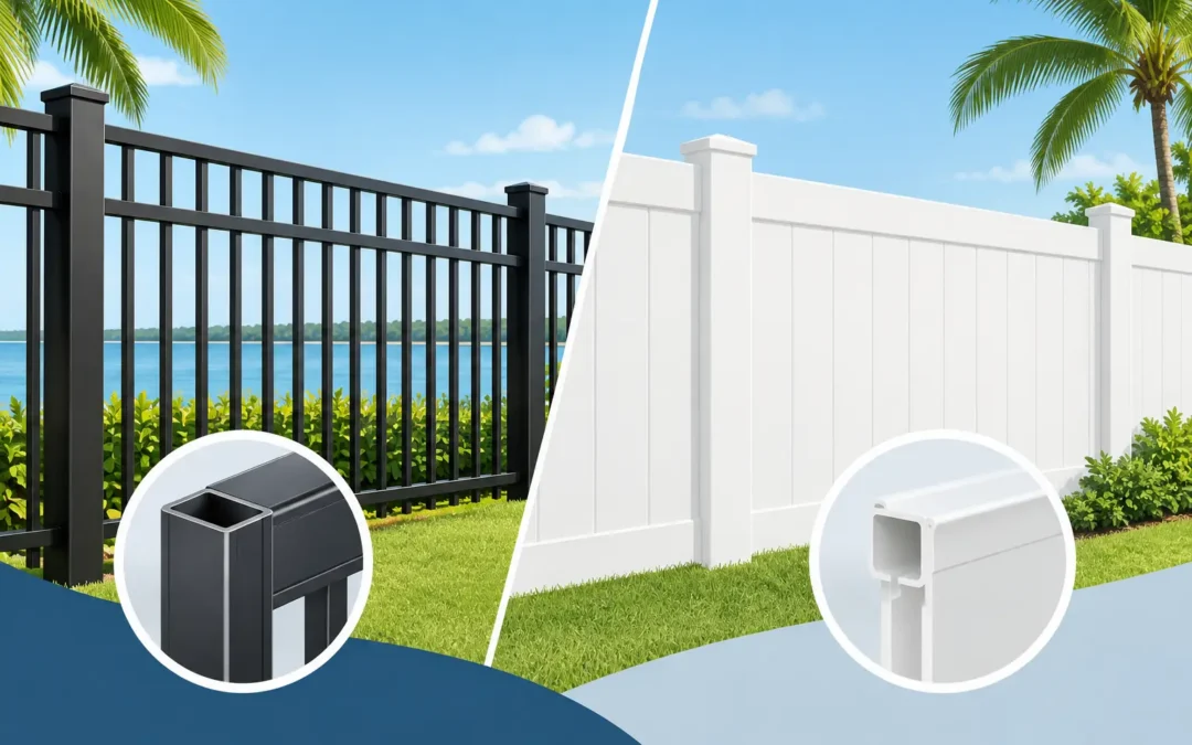 Aluminum Vinyl Comparison for Florida Fences