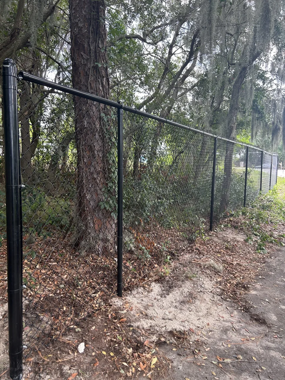 Black Chain-link fence
