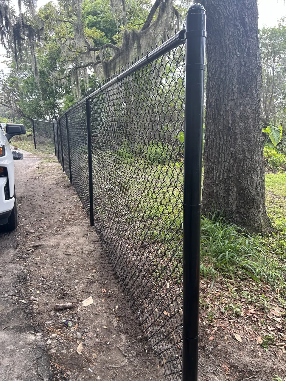 Black Chain-link fence