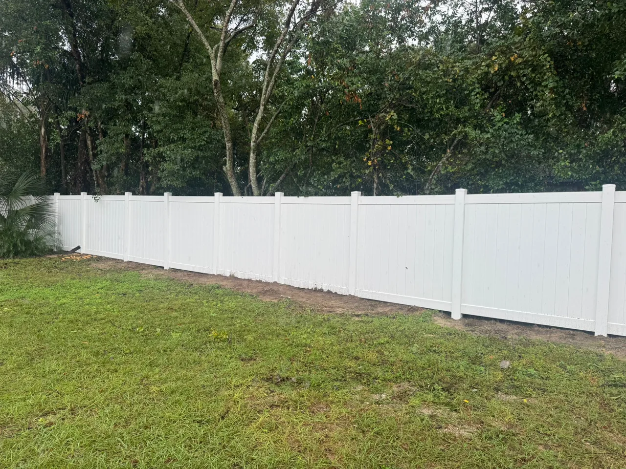 White Newbury Privacy Fence