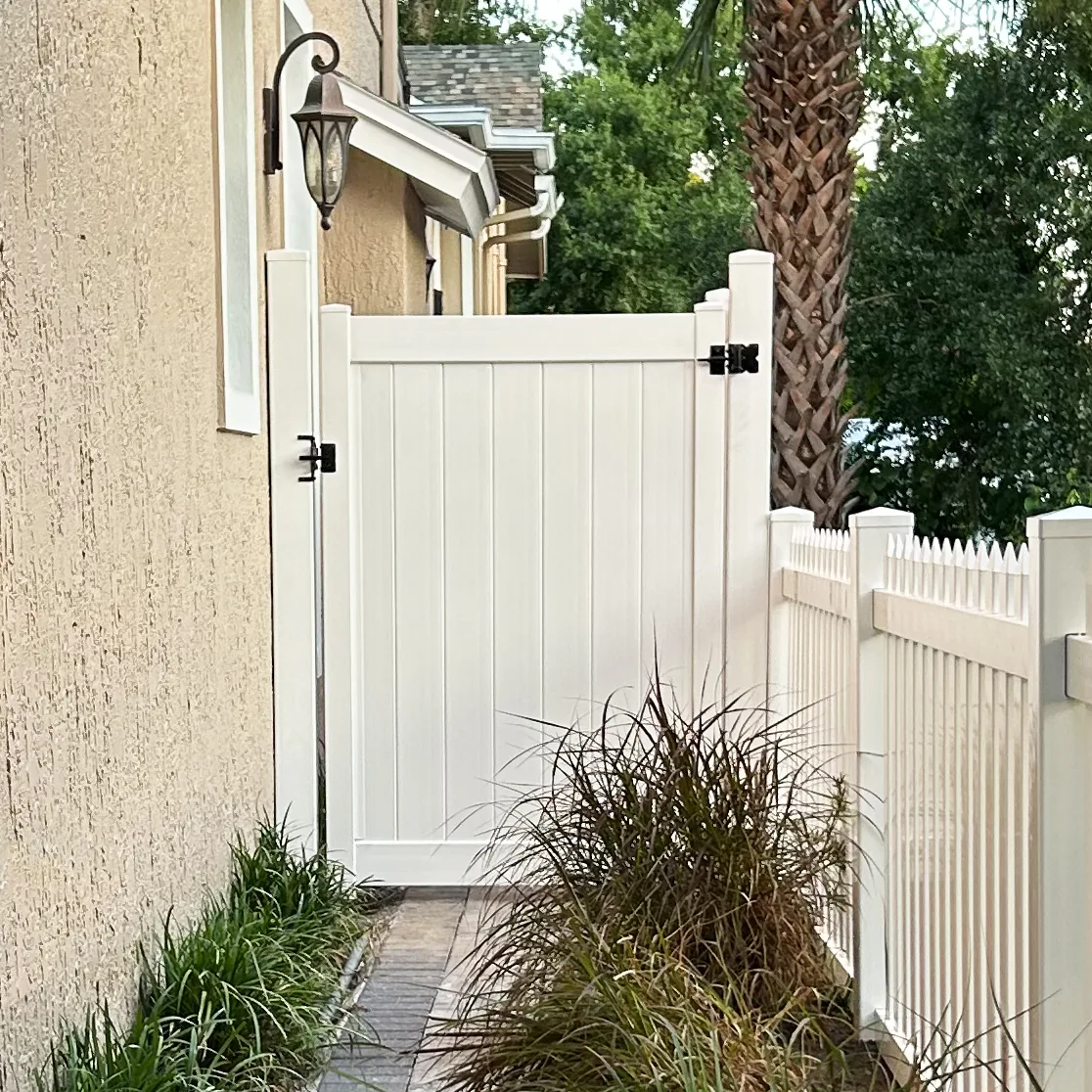 White Newbury Privacy Fence