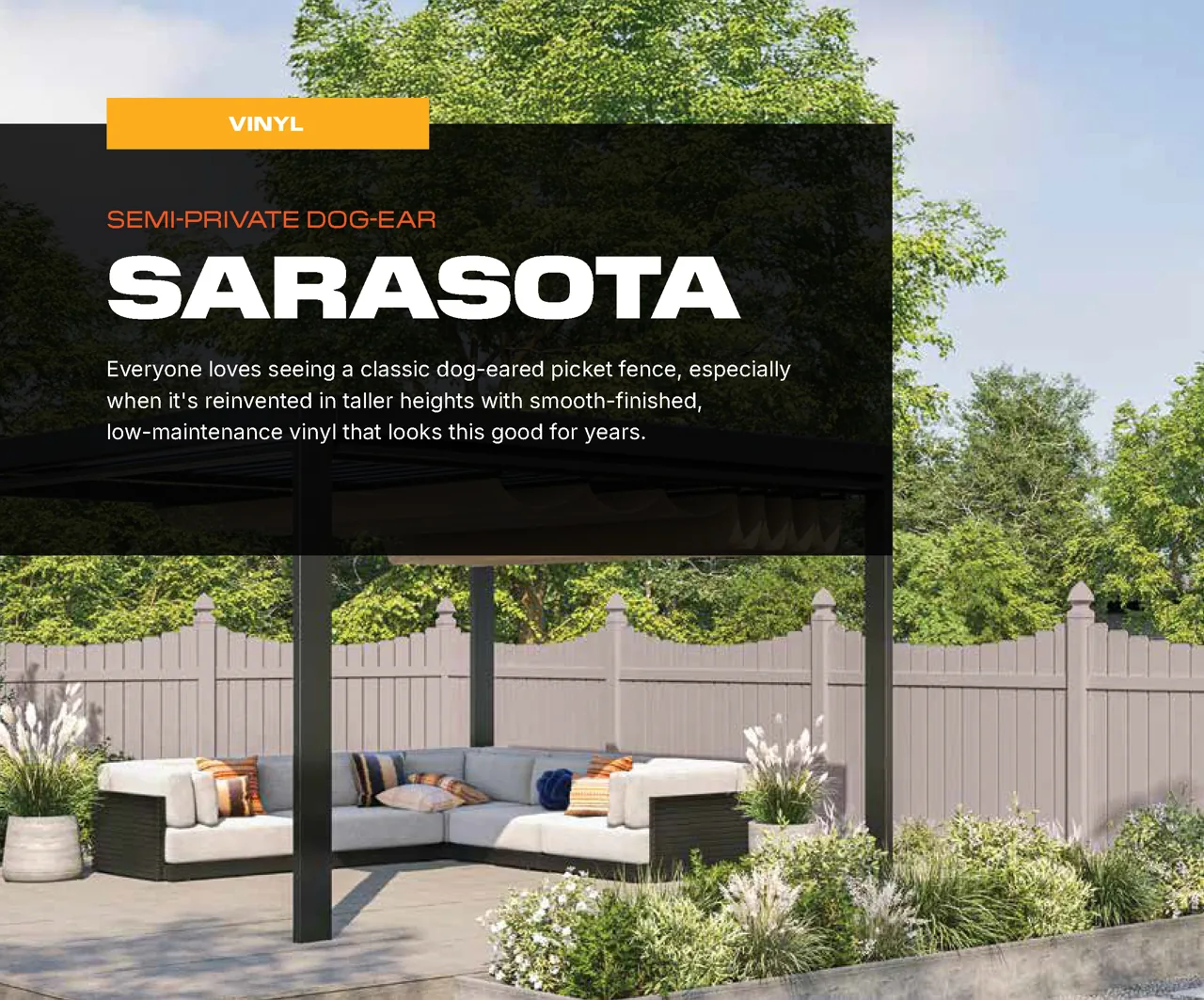 Style guide Sarasota Semi-Privacy Fence