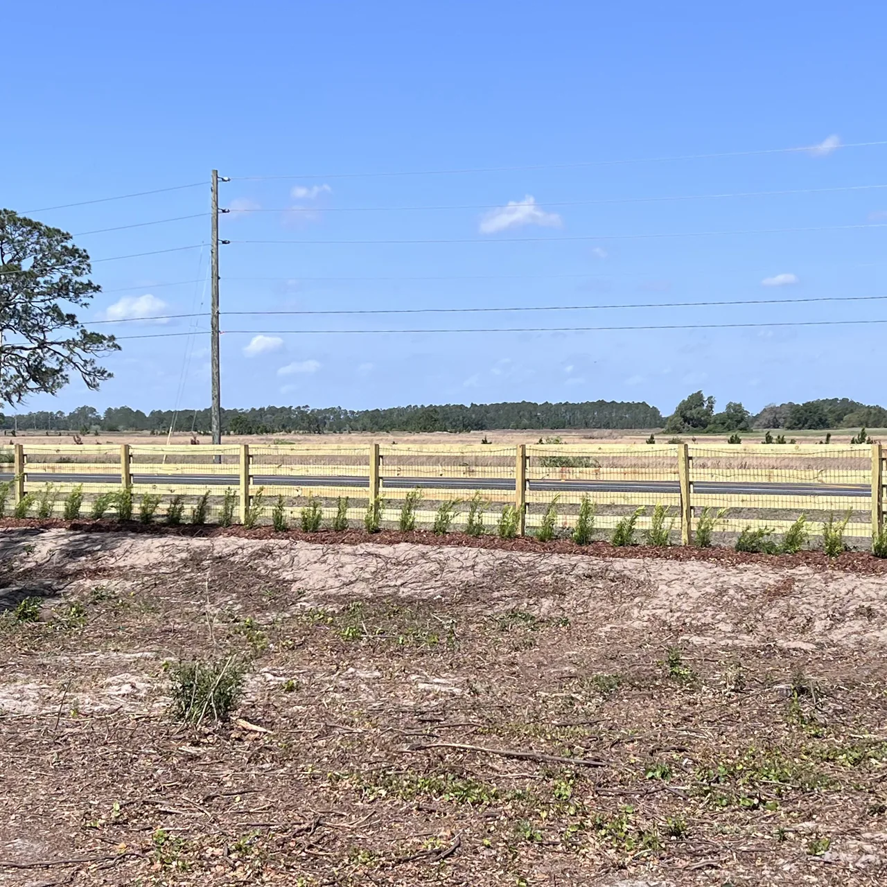 Natural wood Ranch rail