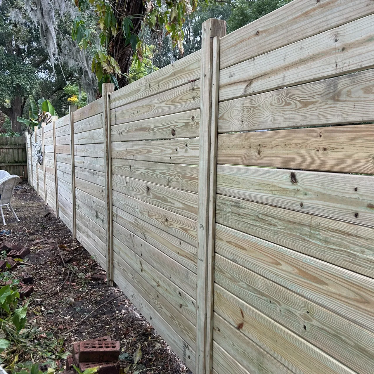 Natural wood Horizontal
