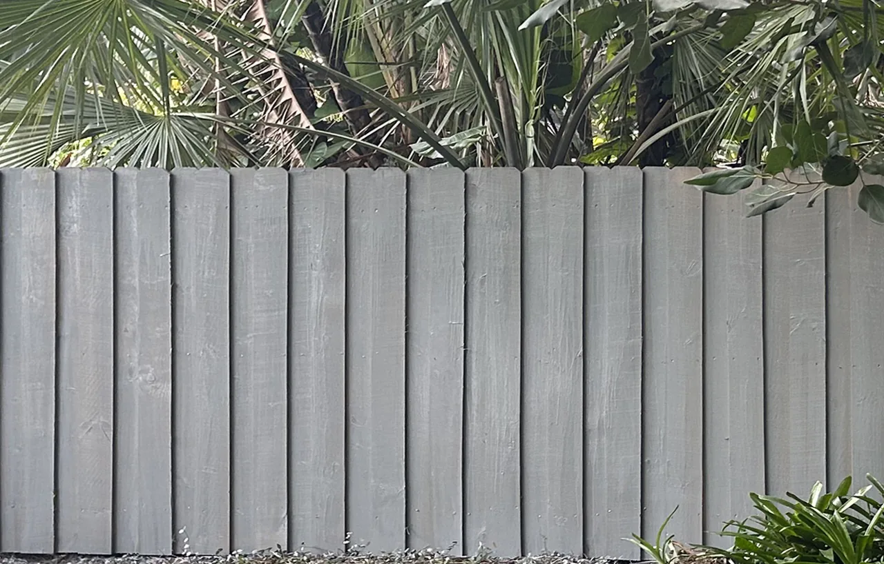 Weathered gray Vertical privacy